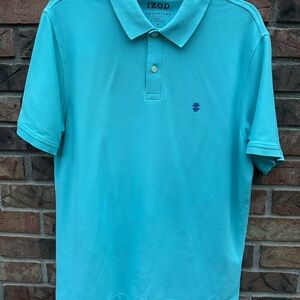 Izod Men's Aqua Polo Shirt